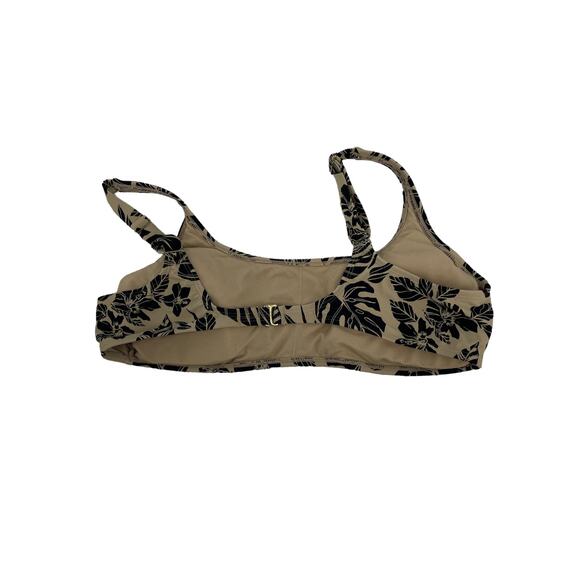 Xhilaration Brown Palm Tree Print Swim Bikini Top Women's Size XL - Picture 6 of 7